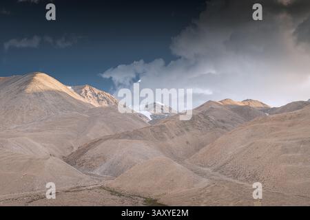 Die Nordwand des Mount Everest vom Kloster Rongbuk aus gesehen. Viel Kopierraum für Text Stockfoto