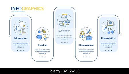 Rechteck-Infografik-Vektor des Value Engineering Framework Stock Vektor