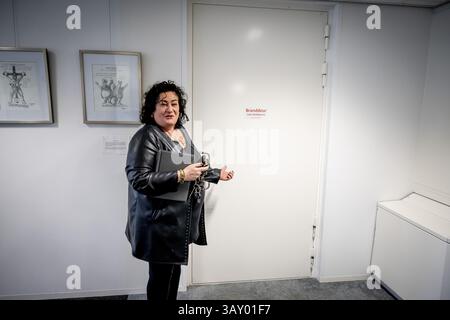DEN HAAG - Caroline van der Plas bbb vor den wöchentlichen Koalitionsgesprächen im Repräsentantenhaus. ANP ROBIN UTRECHT niederlande raus - belgien raus Stockfoto