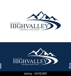 Adventure-Logo und Business-Logo in Vektorvorlage Stock Vektor