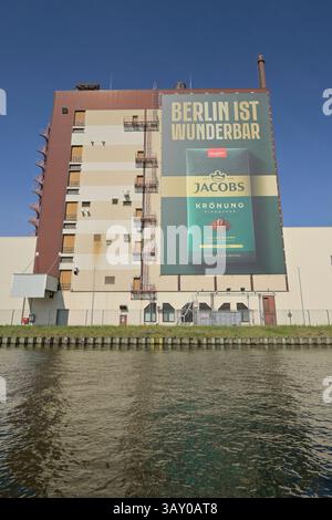 Jacobs Krönung, Kaffeeröstung, Jacobs Douwe Egberts JDE, Chris-Gueffroy-Allee, Neukölln, Berlin, Deutschland *** Jacobs Krönung, Kaffeeröstung, Jacobs Douwe Egberts JDE , Chris Gueffroy Allee, Neukölln, Berlin, Deutschland Stockfoto