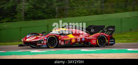 Ferrari 6 Stunden Imola WEC 2025 Stockfoto