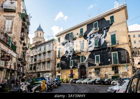 Bezirk Rione Sanità in neapel, italien Stockfoto