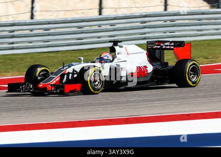 Oktober 2016 – Austin, Texas, USA S - Formel-1-Fahrer üben vor dem Rennen auf der Rennstrecke Circuit of the Americas in Austin, Texas. (Bild: © Dan Wozniak via ZUMA Wire) Stockfoto
