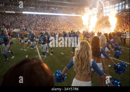 18. September 2016 - Detroit, MI, USA - die Detroit Lions erobern das Feld vor ihrem Heimspiel gegen die Tennessee Titans am Sonntag, 18. September 2016 im Ford Field in Detroit, mich. (Credit Image: © Nate Smallwood/TNS via ZUMA Wire) Stockfoto