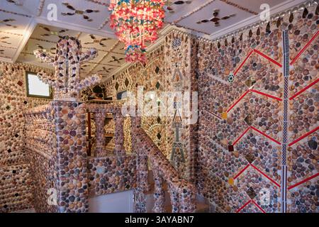 Das Haus der Muscheln in Rojales, Alicante, Spanien. Dekoriert von Manuel Fulleda Alcatraz Stockfoto