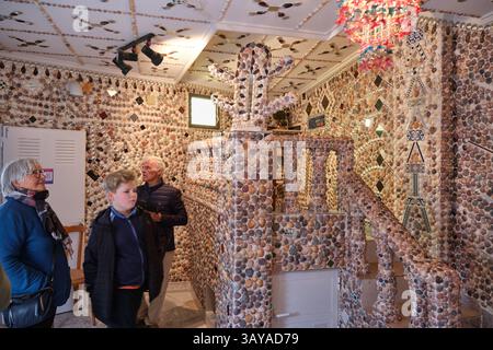 Das Haus der Muscheln in Rojales, Alicante, Spanien. Dekoriert von Manuel Fulleda Alcatraz Stockfoto