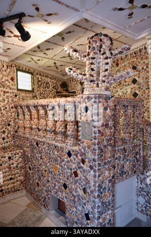 Das Haus der Muscheln in Rojales, Alicante, Spanien. Dekoriert von Manuel Fulleda Alcatraz Stockfoto