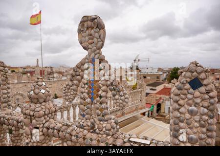 Das Haus der Muscheln in Rojales, Alicante, Spanien. Dekoriert von Manuel Fulleda Alcatraz Stockfoto