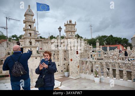 Das Haus der Muscheln in Rojales, Alicante, Spanien. Dekoriert von Manuel Fulleda Alcatraz Stockfoto