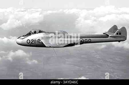 De HAVILLAND DH-100 VAMPIR der kanadischen Luftwaffe Stockfoto