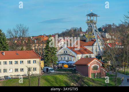 Der Schacht Danilowicza bei den Salzminen Wieliczka in Polen. BILD Stockfoto