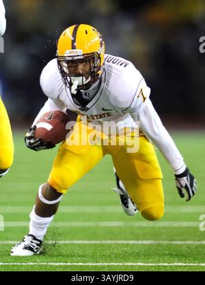 9. Oktober 2010. Arizona State Sun Devils Wide Receiver Kyle Middlebrooks #7 im Kampf gegen die Washington Huskies im Husky Stadium in Seattle, WA... Arizona State besiegt Washington 24 -14. George Holland / Cal Sport Media. (Bild: © George Holland/Cal Sport Media/ZUMApress.com) Stockfoto