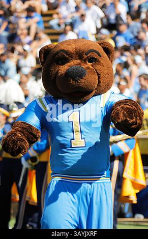09. Oktober 2010 während des NCAA Football Game zwischen den Cal Golden Bears vs University California Los Angeles Bruins UCLA Maskottchen im Memorial Stadium Berkeley CA(Bild: © Thurman James/Cal Sport Media/ZUMApress.com) Stockfoto