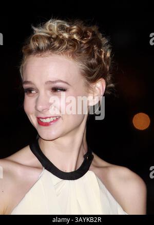 Oktober 2010 - London, New York, Vereinigtes Königreich - . . . . . . . . . . NUR US-VERKÄUFE . . . . . 13. Oktober 2010, London Carey Mulligan bei der Premiere von „Never Let Me Go“ während des 54. BFI London Film Festivals am 13. Oktober 2010 in London (Credit Image: © Sharkpixs/ZUMApress.com) Stockfoto