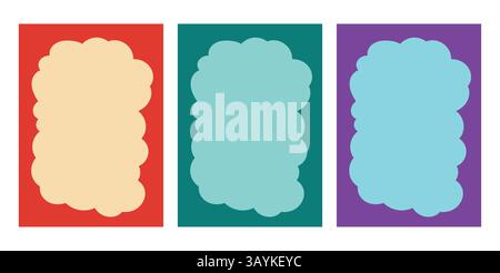 Design Template Cloud Retro Stock Vektor