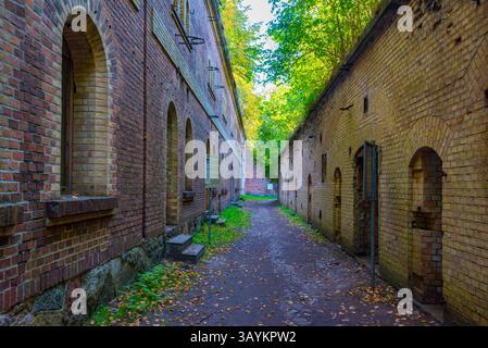 Sommertag in der Festung Boyen in Gizycko, Polen. BILD Stockfoto