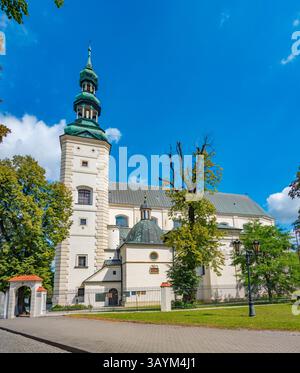 Basilika der Himmelfahrt der Heiligen Jungfrau Maria und des Heiligen Nikolaus in Lowicz, Polen. BILD Stockfoto