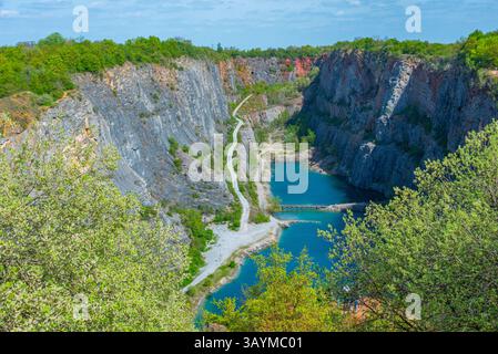 Velka Amerika Steinbruch in der Tschechischen republik. BILD Stockfoto