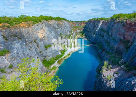 Velka Amerika Steinbruch in der Tschechischen republik. BILD Stockfoto