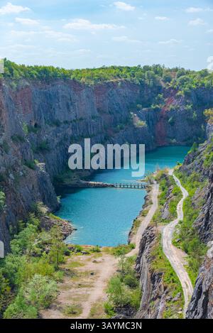 Velka Amerika Steinbruch in der Tschechischen republik. BILD Stockfoto