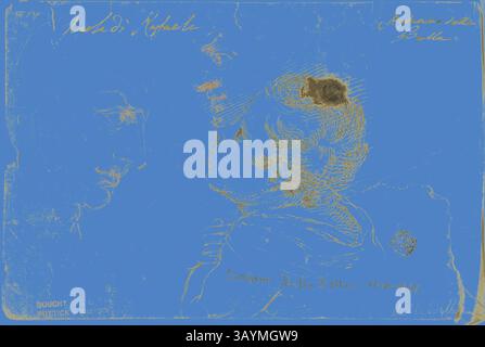 Ein zärtlicher Moment zwischen Mutter und Kind, mit zarten Umrissen, die ihre Merkmale betonen, vor einem leuchtend blauen Hintergrund, der die emotionale Tiefe der Szene unterstreicht. Sketches of Child Praying, Two Male Profiles (Recto), Sketches of Male Heads (verso), n.d., zugeschrieben von Stefano della Bella, Italienisch, 1610-1664, Italien, Stift und braune Tinte und rote Kreide, auf elfenbeinfarbenem Büttenpapier, 124 x 186 mm Klassische Kunst mit einem modernen Twist, neu interpretiert von Artotop Stockfoto