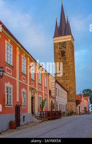 Kirche des heiligen Geistes in Telc, Tschechien. BILD Stockfoto