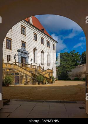Schloss Namest nad Oslavou in der Tschechischen republik. BILD Stockfoto