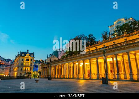 Mühlenkolonnade in Karlsbad, Tschechische republik. BILD Stockfoto