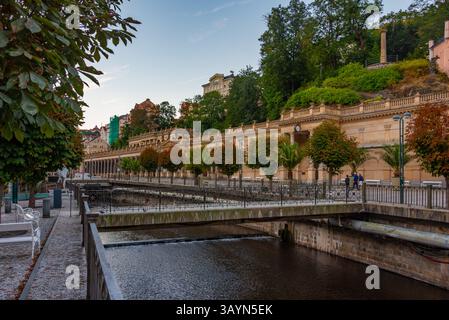 Mühlenkolonnade in Karlsbad, Tschechische republik. BILD Stockfoto