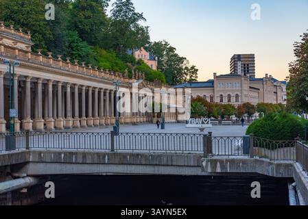 Mühlenkolonnade in Karlsbad, Tschechische republik. BILD Stockfoto