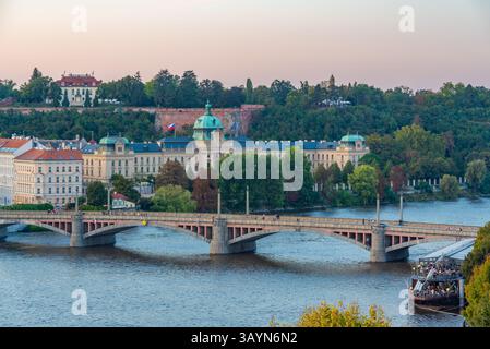 Akademie Straka in Prag, Tschechische republik. BILD Stockfoto