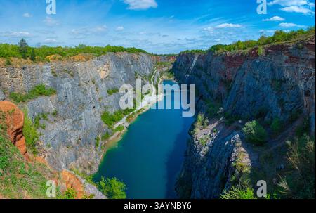 Velka Amerika Steinbruch in der Tschechischen republik. BILD Stockfoto