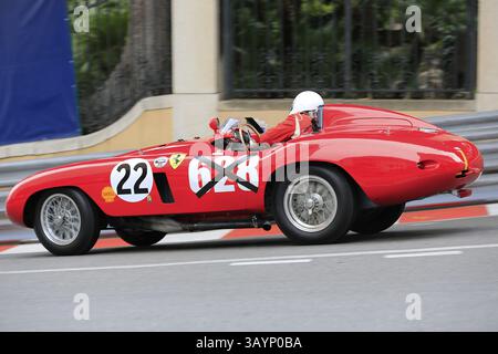 Ferrari 500 Mondial von 1955, Serie C, Sportwagen mit Frontantrieb 1952-1955, 10. Grand Prix Monaco Historique Stockfoto