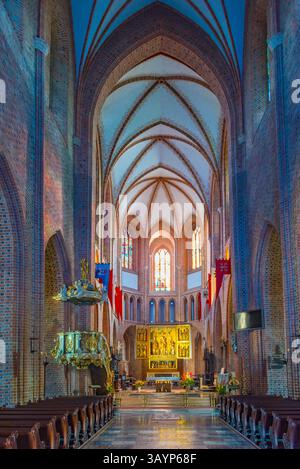 Posen, Polen, 16. August 2024: Innere der Basilika der Heiligen Peter und Paulus in Posen, Polen. BILD Stockfoto