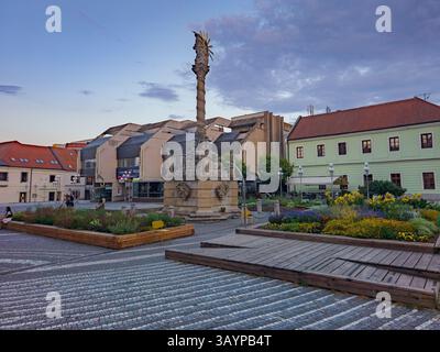 Trnava, Slowakei, 24. Juli 2024: dreifaltigkeitssäule in Trnava SlovakiaIMAGE Stockfoto