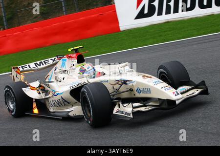 August 2010 - Spa-Francorchamps, Belgien - Sergio Perez (MEX) Barwa Addax Team...GP2 Series, Rd 8, Rennen 2. (Vermerk: © Sutton Motorsports/ZUMApress.com) Stockfoto