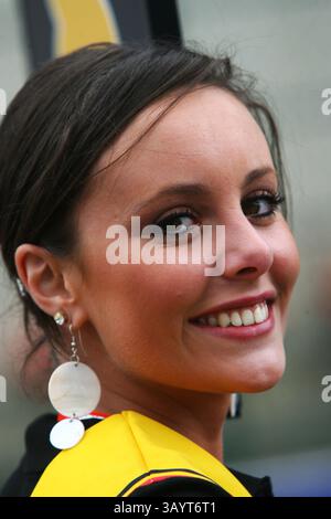 29. August 2010 - Spa-Francorchamps, Belgien - Grid Girl. Formel-1-Weltmeisterschaft, Rd 13, Großer Preis Von Belgien, Rennen. (Vermerk: © Sutton Motorsports/ZUMApress.com) Stockfoto