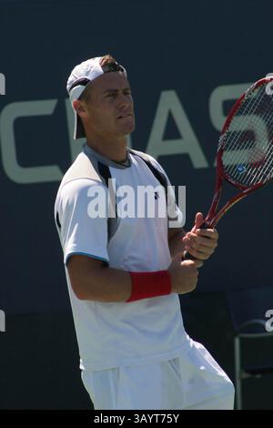 29. August 2010 - New York, New York, USA - USA OPEN 2010 Übungssonntag im Billie Jean King Tennis Center in Flushing, New York. Billie Jean King Tennis Center-08-29-2010.LLEYTON HEWITT. 2010.I14912JZ(Bild: © John Zissel/Globe Photos/ZUMApress.com) Stockfoto