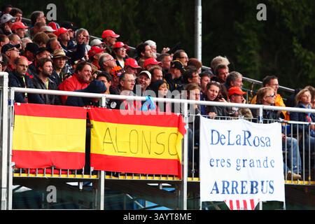 August 2010 - Spa-Francorchamps, Belgien - Spanische Banner...Formel-1-Weltmeisterschaft, Rd 13, großer Preis von Belgien, Rennen. (Vermerk: © Sutton Motorsports/ZUMApress.com) Stockfoto