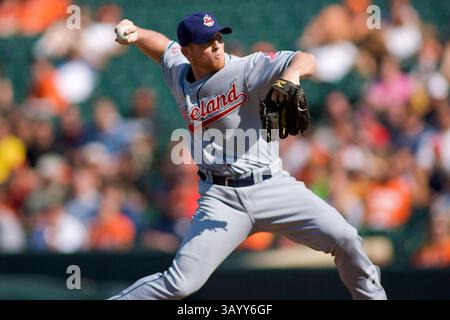 September 2009 - Baltimore, Maryland, U.. S - 30. August 2009: Cleveland Indians Jess Todd (40) während des Spiels zwischen den Cleveland Indians und den Baltimore Orioles bei Camden Yards in Baltimore, Maryland, bei dem Baltimore Orioles 5-2 gewann (Credit Image: © Southcreek Global/ZUMApress.com) Stockfoto