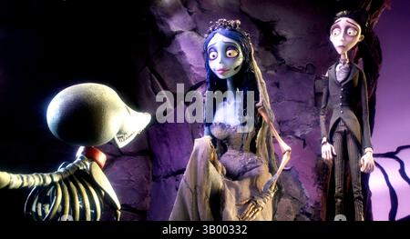 4. Oktober 2005: K45379ES. The Corpse Bride, gesungen von HELENA BONHAM CARTER, und Victor Van Dort, gesungen von JOHNNY DEPP. Ã’Corpse BrideÃ (Foto: © Globe photos/ZUMApress.com) Stockfoto