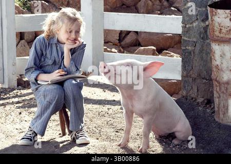 Januar 2007 - K51214ES." CHARLOTTE'S WEB ''. TV-FILM-STILL. 2006.Dakota Fanning (Bild) als Farn im Ã’CharlotteÃs Web. (Kreditbild: © Globe Photos/ZUMApress.com) Stockfoto