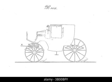 Ein Vintage-Wagen mit großen, komplizierten Rädern hebt sich vor einem dunklen Hintergrund hervor, der von lebhaften, farbenfrohen Linien beleuchtet wird, die ihm eine traumhafte, ätherische Qualität verleihen. Klassische Kunst mit modernem Touch, neu interpretiert von Artotop Stockfoto
