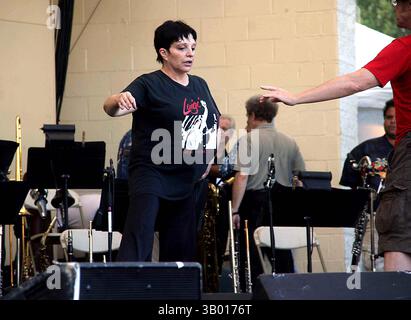 17. AUGUST 2006 - NEW YORK, NEW YORK, USA - I11038BT.LIZA MINNELLI TRITT IN DER SEASIDE-KONZERTREIHE ASSER LEVY SEASIDE PARK IN BROOKLYN, NEW YORK, 2006 AUF. - - 2006.(Bild: © Barry Talesnick/Globe Photos/ZUMAPRESS.com) Stockfoto