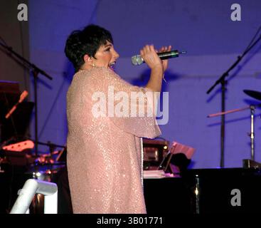17. AUGUST 2006 - NEW YORK, NEW YORK, USA - I11038BT.LIZA MINNELLI TRITT IN DER SEASIDE-KONZERTREIHE ASSER LEVY SEASIDE PARK IN BROOKLYN, NEW YORK, 2006 AUF. - - 2006.(Bild: © Barry Talesnick/Globe Photos/ZUMAPRESS.com) Stockfoto