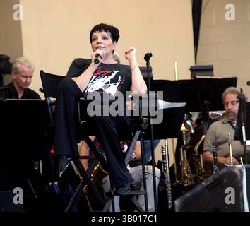 17. AUGUST 2006 - NEW YORK, NEW YORK, USA - I11038BT.LIZA MINNELLI TRITT IN DER SEASIDE-KONZERTREIHE ASSER LEVY SEASIDE PARK IN BROOKLYN, NEW YORK, 2006 AUF. - - 2006.(Bild: © Barry Talesnick/Globe Photos/ZUMAPRESS.com) Stockfoto