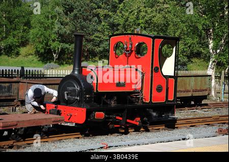 "Elidir" -Shunt an der Gilfach DDU. Stockfoto