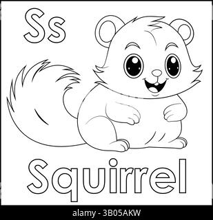 Übungsblatt zur ABC-Alphabetverfolgung. Stock Vektor