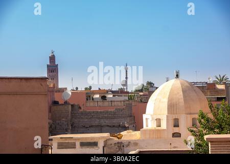 In Marrakesch, Marokko, Am 08., 08., 24. die Moschee der Kasbah in der Altstadt Stockfoto